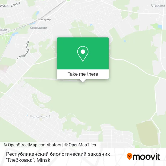 Республиканский биологический заказник "Глебковка" map