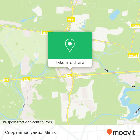 Спортивная улица map