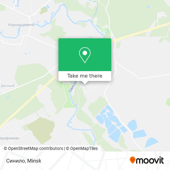 Синило map