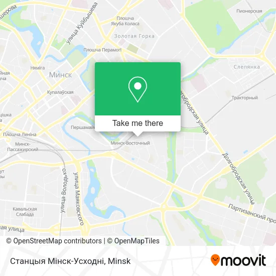 Станцыя Мінск-Усходні map