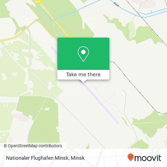 Nationaler Flughafen Minsk map