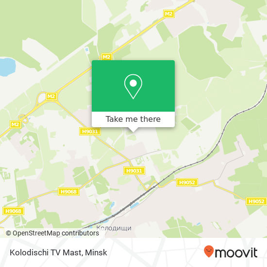 Kolodischi TV Mast map