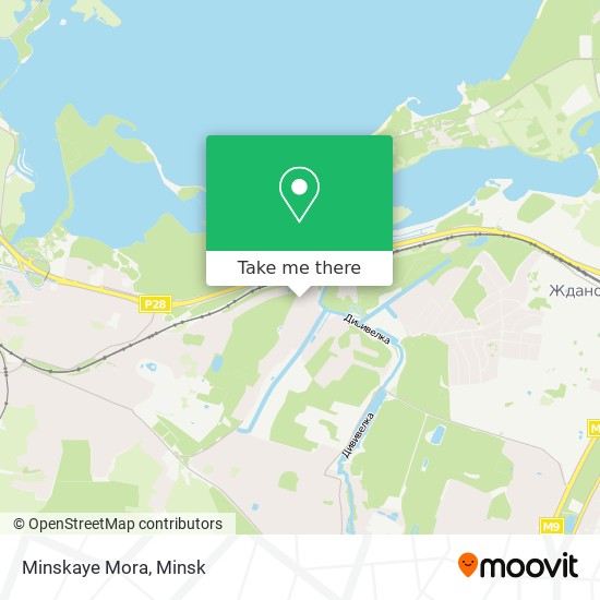 Minskaye Mora map