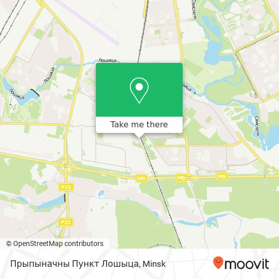 Прыпыначны Пункт Лошыца map