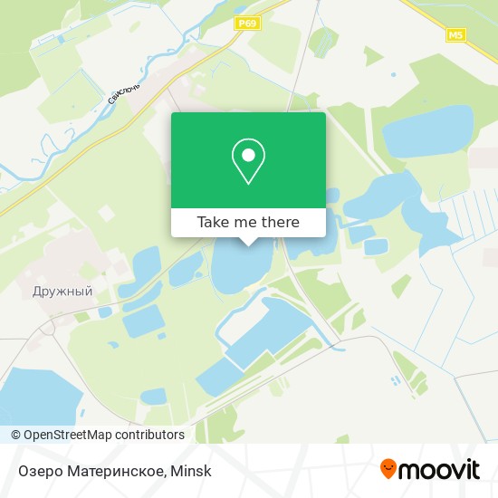 Озеро Материнское map