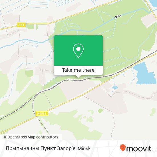 Прыпыначны Пункт Загор’е map