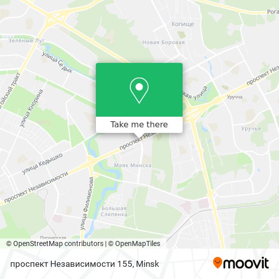 проспект Независимости 155 map