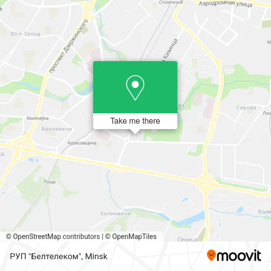 РУП "Белтелеком" map
