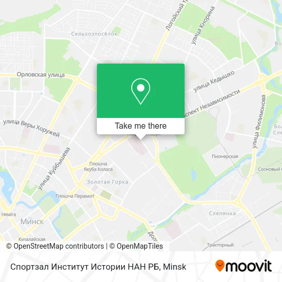 Спортзал Институт Истории НАН РБ map