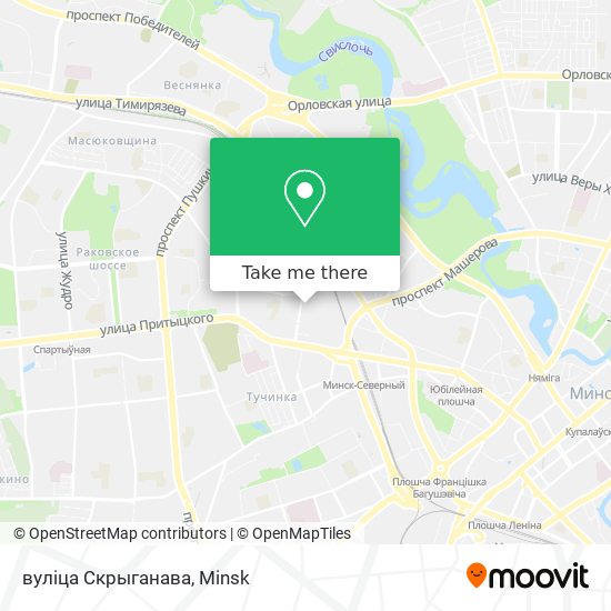 вулiца Скрыганава map