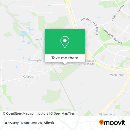 Алмиэр малиновка map