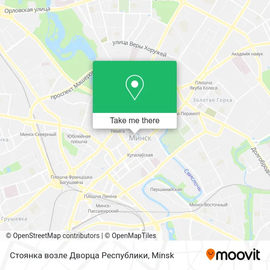 Стоянка возле Дворца Республики map