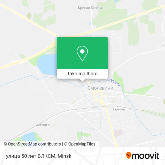 улица 50 лет ВЛКСМ map