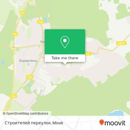 Строителей переулок map