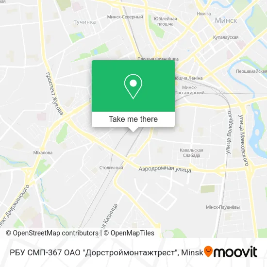 РБУ СМП-367 ОАО "Дорстроймонтажтрест" map