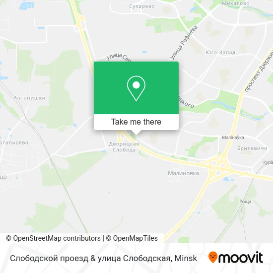 Слободской проезд & улица Слободская map