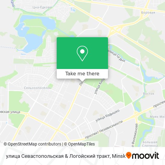 улица Севастопольская & Логойский тракт map