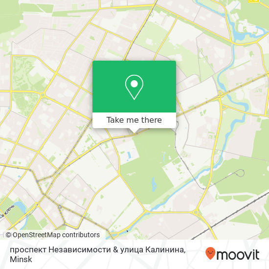 проспект Независимости & улица Калинина map