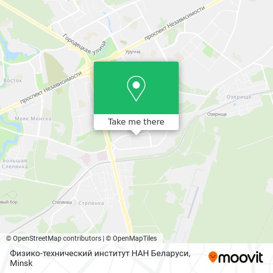 Физико-технический институт НАН Беларуси map