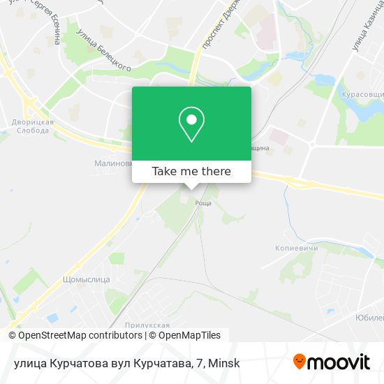 улица Курчатова вул Курчатава, 7 map