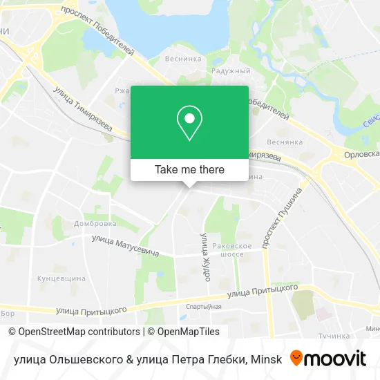 улица Ольшевского & улица Петра Глебки map