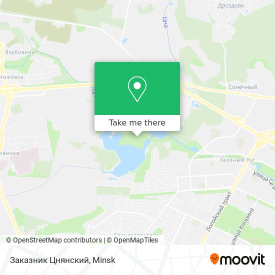 Заказник Цнянский map