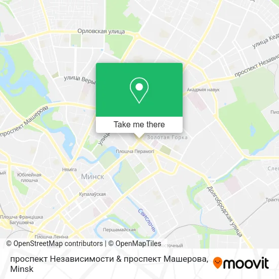 проспект Независимости & проспект Машерова map
