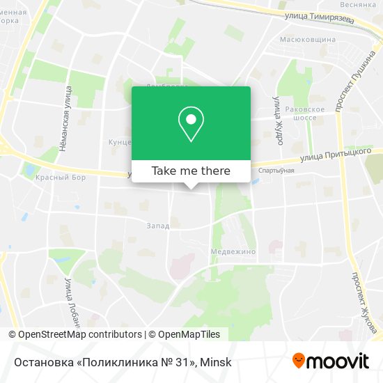 Остановка «Поликлиника № 31» map