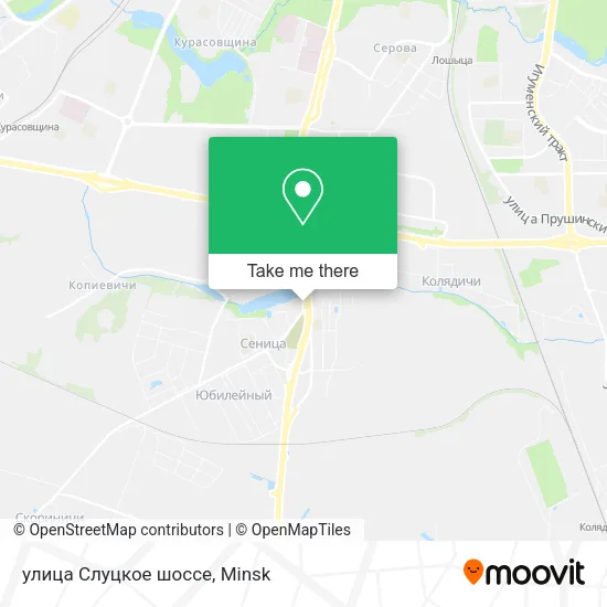 улица Слуцкое шоссе map