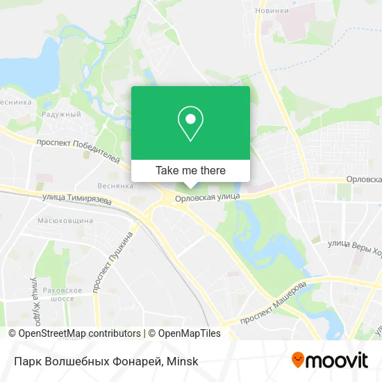 Парк Волшебных Фонарей map