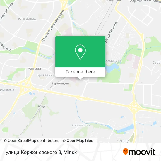улица Корженевского 8 map