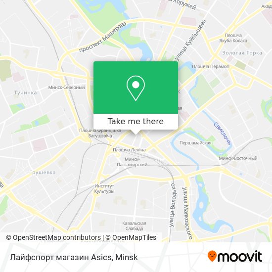 Лайфспорт магазин Asics map
