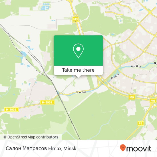 Салон Матрасов Elmax map