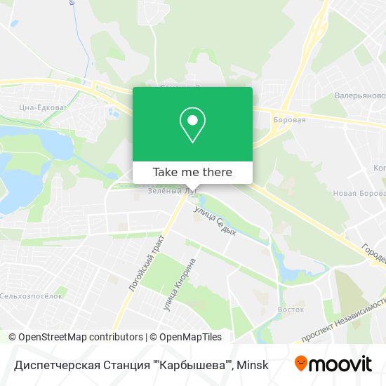 Диспетчерская Станция ""Карбышева"" map