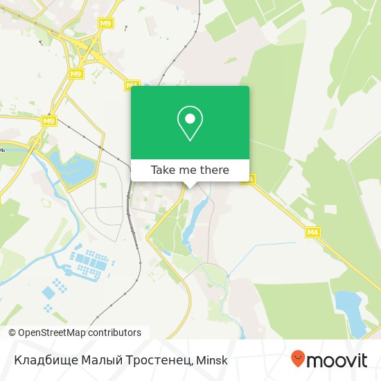 Кладбище Малый Тростенец map