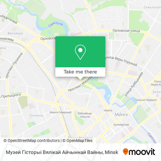 Музей Гісторыі Вялікай Айчыннай Вайны map