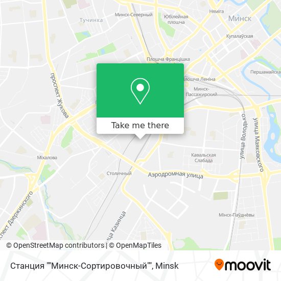 Станция ""Минск-Сортировочный"" map