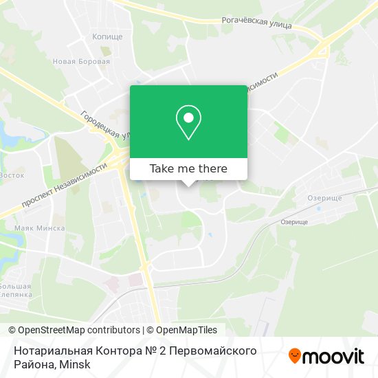 Нотариальная Контора № 2 Первомайского Района map