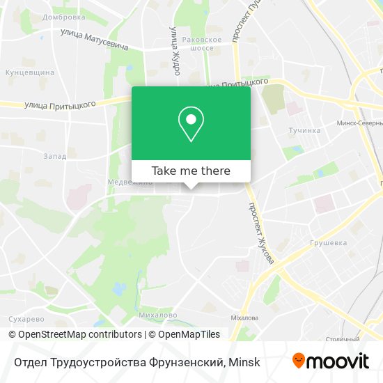 Отдел Трудоустройства Фрунзенский map