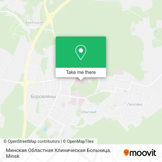 Минская Областная Клиническая Больница map