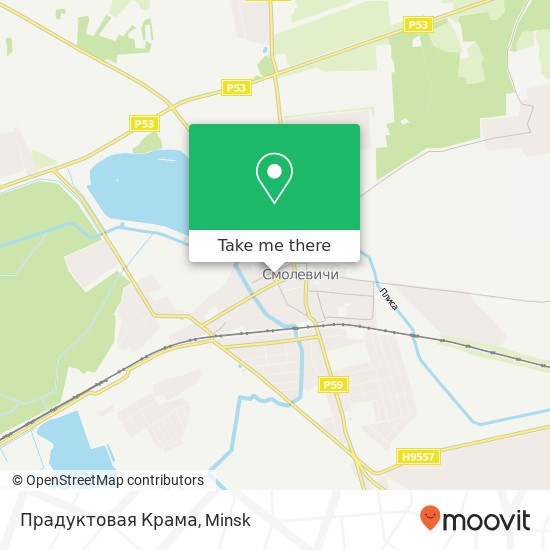 Прадуктовая Крама map