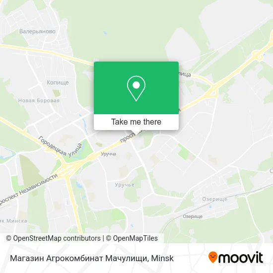 Магазин Агрокомбинат Мачулищи map