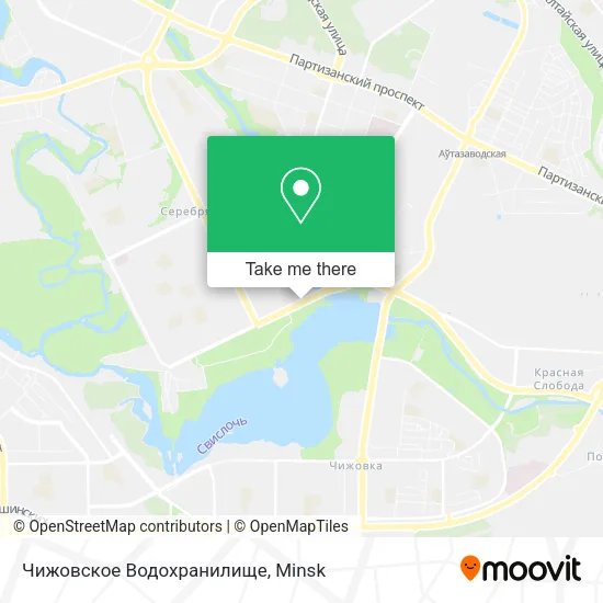 Чижовское Водохранилище map