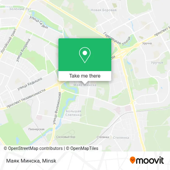 Маяк Минска map