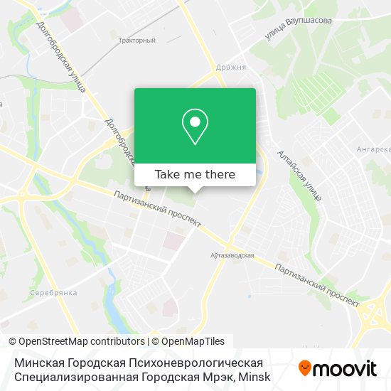 Минская Городская Психоневрологическая Специализированная Городская Мрэк map