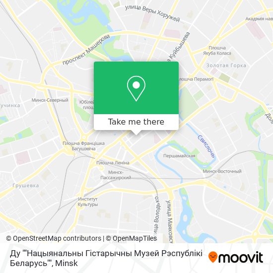 Ду ""Нацыянальны Гістарычны Музей Рэспублікі Беларусь"" map