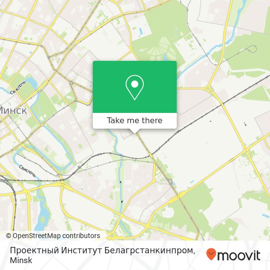 Проектный Институт Белагрстанкинпром map