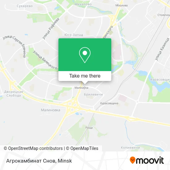 Агрокамбинат Снов map