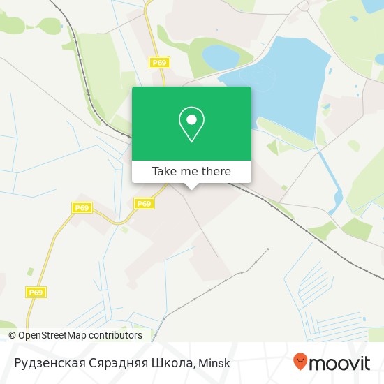 Рудзенская Сярэдняя Школа map