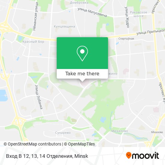 Вход В 12, 13, 14 Отделения map